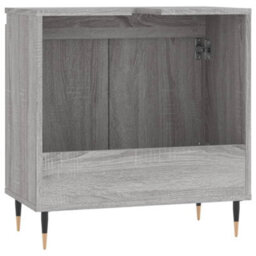 Berkfield Bathroom Cabinet Grey Sonoma 58X33X60 Cm Engineered Wood - thumbnail 7