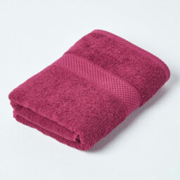 Homescapes Turkish Cotton Guest Towel, Burgundy