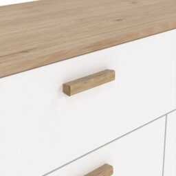 Furniture To Go Ikast Sideboard 4 Doors + 1 Drawer In Jackson Hickory And White - thumbnail 9