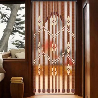 Beaded String Door Hanging Curtain Porch Curtain Blinds Doorway Bedroom Drapes - image 1