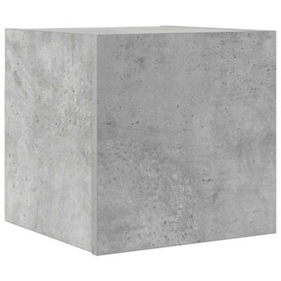 Berkfield Practical Wall Mounted Tv Cabinet Concrete Grey 30.5X30X30 Cm - image 1
