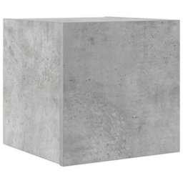 Berkfield Practical Wall Mounted Tv Cabinet Concrete Grey 30.5X30X30 Cm - thumbnail 1