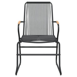 Berkfield 5 Piece Garden Dining Set Black Pvc Rattan - thumbnail 6