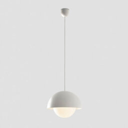 Luminosa Lighting Luminosa Marisol Dome Pendant Ceiling Light Matt White 2700K - thumbnail 3