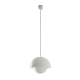 Luminosa Lighting Luminosa Marisol Dome Pendant Ceiling Light Matt White 2700K - thumbnail 1
