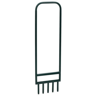 Walplus Lawn Aerator With 5 Hollow Tines Green Powder-Coated Steel - image 1