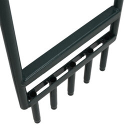 Walplus Lawn Aerator With 5 Hollow Tines Green Powder-Coated Steel - thumbnail 4