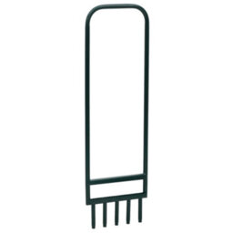 Walplus Lawn Aerator With 5 Hollow Tines Green Powder-Coated Steel