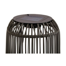 Pauleen 48177 Sunshine Coziness Solar Floor Luminaire For The Balcony Or Garden Black Outdoor Lighting Plastic, Rattan, - thumbnail 3