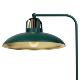Milagro Felix Hand Made Designer Table Lamp In Green And Gold Rugged Industrial With A Luxurious Twist - thumbnail 2