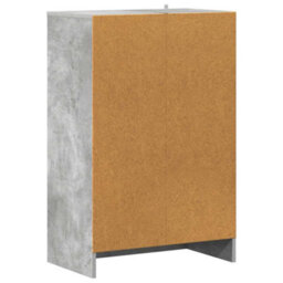 Vidaxl Shoe Cabinet Concrete Grey 60X35X92 Cm Engineered Wood - thumbnail 6