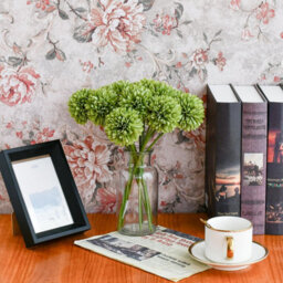 Amorly 38Pcs Artificial Pure Green Ball Chrysanthemum Flowers Artificial Mums Flowers For Home Table Centerpiece Decor Silk Flowers - thumbnail 7