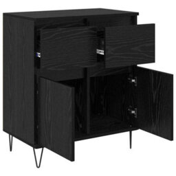 Walplus Sideboard Black Oak 60 X 35 X 70 Cm Engineered Wood And Iron - thumbnail 5