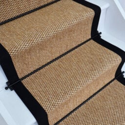 RainbowHome Marlowe Stair Runner With 100% Cotton Black Border 50Cm X 700Cm - thumbnail 2