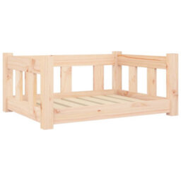 Berkfield Dog Bed 65.5X50.5X28 Cm Solid Wood Pine - thumbnail 2