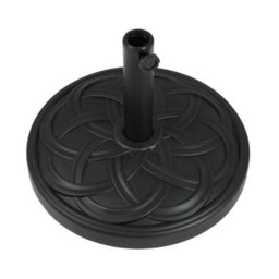 Breeins Black 25Kg Spiral Cross Effect Cement Outdoor Parasol Base Umbrella Stand For 38mm/48mm - thumbnail 2
