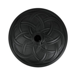Breeins Black 25Kg Spiral Cross Effect Cement Outdoor Parasol Base Umbrella Stand For 38mm/48mm - thumbnail 3