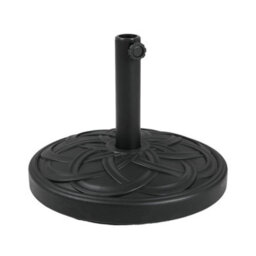 Breeins Black 25Kg Spiral Cross Effect Cement Outdoor Parasol Base Umbrella Stand For 38mm/48mm - thumbnail 5