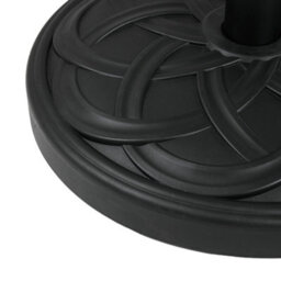 Breeins Black 25Kg Spiral Cross Effect Cement Outdoor Parasol Base Umbrella Stand For 38mm/48mm - thumbnail 6