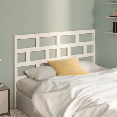 Berkfield Bed Headboard White 166X4X100 Cm Solid Wood Pine - image 1