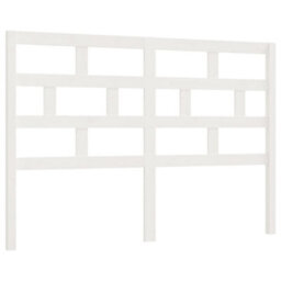 Berkfield Bed Headboard White 166X4X100 Cm Solid Wood Pine - thumbnail 2