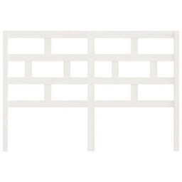 Berkfield Bed Headboard White 166X4X100 Cm Solid Wood Pine - thumbnail 4