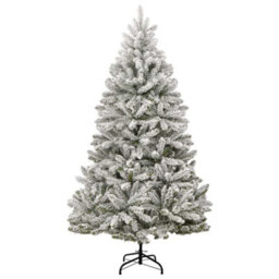 Vidaxl Artificial Christmas Tree Green And White 180 Cm Pvc And Metal - thumbnail 5