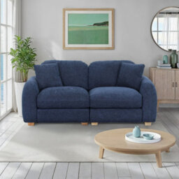 Cloud Deep Blue 3 Seater Sofa - Fully Assembled By Roseland Furniture - thumbnail 5