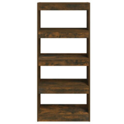 Berkfield Book Cabinet/room Divider Smoked Oak 60X30X135 Cm Engineered Wood - thumbnail 6
