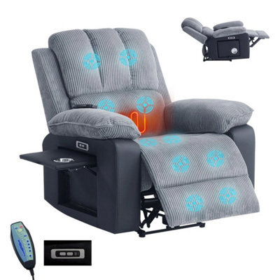 Electric Recliner Armchair Single Sofa Heated Massage Chair Lounge - image 1