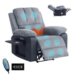 Electric Recliner Armchair Single Sofa Heated Massage Chair Lounge - thumbnail 1