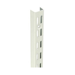 Charles Watson White Twin Slot Uprights 2400mm - thumbnail 1