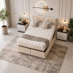 Melbourne Electric Adjustable Bed With Mattress And Headboard Blue - thumbnail 7