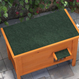 Pawhut Outdoor Feral Cat House Insulated W/ Openable Roof - Orange - thumbnail 8