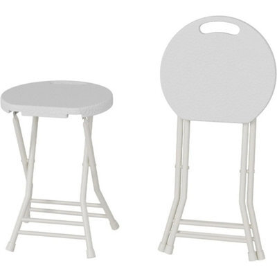 Lightweight Folding Bar Stool 600Lb With Handle Indoor Outdoor - image 1