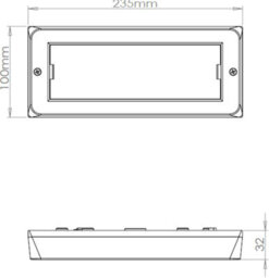 Luminosa Lighting Luminosa Led Cct Adjustable Surface Mount Brick Light - Grey 230V Ip65 5W - thumbnail 2