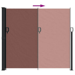 Berkfield Retractable Side Awning Brown 180X300 Cm - thumbnail 5