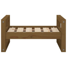 Berkfield Dog Bed Honey Brown 55.5X45.5X28 Cm Solid Pine Wood - thumbnail 5