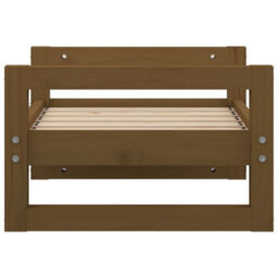 Berkfield Dog Bed Honey Brown 55.5X45.5X28 Cm Solid Pine Wood - thumbnail 6