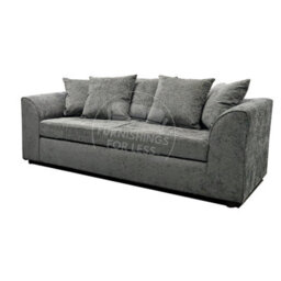 Furnishings For Less UK Monaco Chenille Fabric Sofa Set 3 And 2 Seater Sofa   Light Grey - thumbnail 4