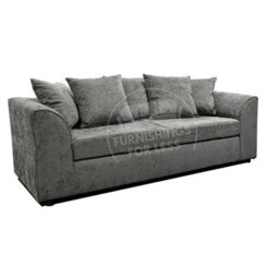 Furnishings For Less UK Monaco Chenille Fabric Sofa Set 3 And 2 Seater Sofa   Light Grey - thumbnail 3