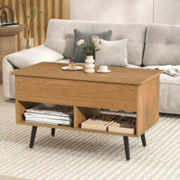 Mid Century Modern Accent Table With Hidden Compartment - thumbnail 6