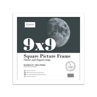 9X9 White Picture Frame (22.9 X 22.9Cm) Poster, Photo, Artwork, Gallery Wall Or Print - image 1
