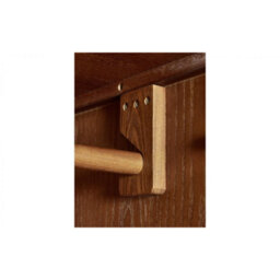 Ashfield Cherry Ash Wood Veneer 2 Door 1 Drawer Wardrobe - thumbnail 6