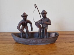 Inspirational Gifting Gone Fishing - Ornament Hand Cast In Aluminium With Antique Bronze Finish - thumbnail 3
