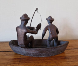 Inspirational Gifting Gone Fishing - Ornament Hand Cast In Aluminium With Antique Bronze Finish - thumbnail 5