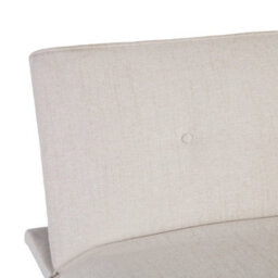 Lucca Click Clack Sofa Bed In Premium Textured Linen 3 Seater Light Grey - thumbnail 8