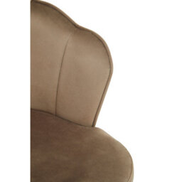 Orsina Mink Velvet Dining Chair,  Durable & Adjustable Velvet Office Chair, Backrest Mink Accent Chair - thumbnail 5