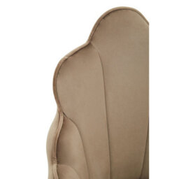 Orsina Mink Velvet Dining Chair,  Durable & Adjustable Velvet Office Chair, Backrest Mink Accent Chair - thumbnail 6