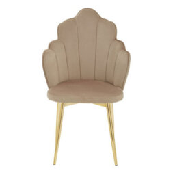 Orsina Mink Velvet Dining Chair,  Durable & Adjustable Velvet Office Chair, Backrest Mink Accent Chair - thumbnail 2